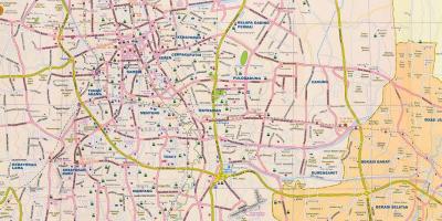 Mapa Jakarta ulici