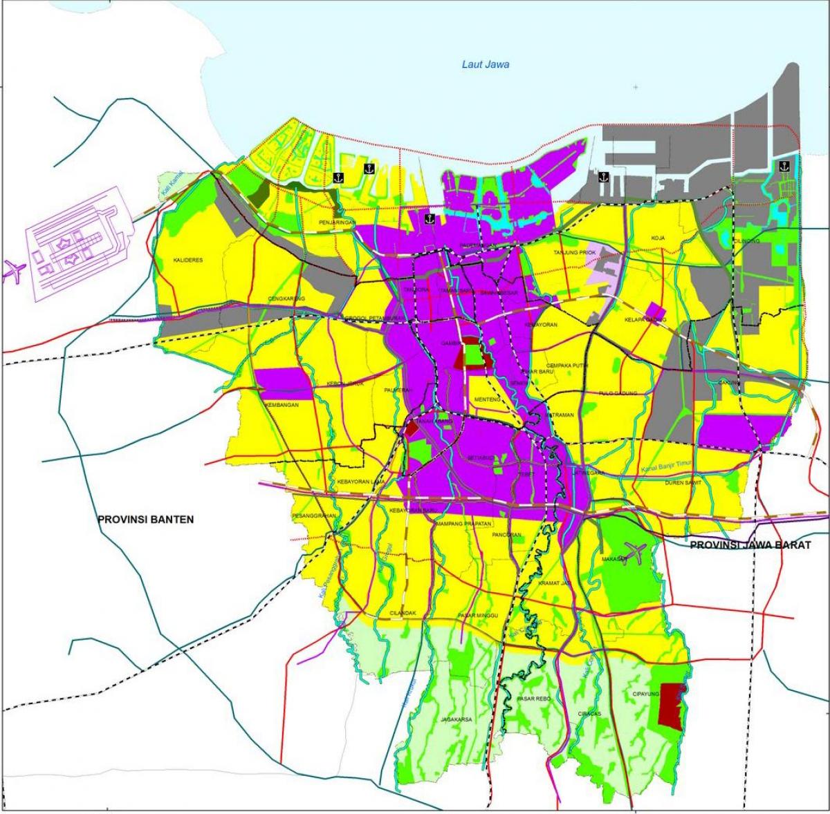 mapa Jakarta cbd
