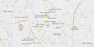 Mapa Jakarta centrá