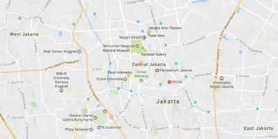 Mapa Jakarta nočný život