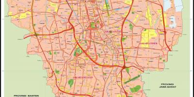 Centrálna Jakarta mapu